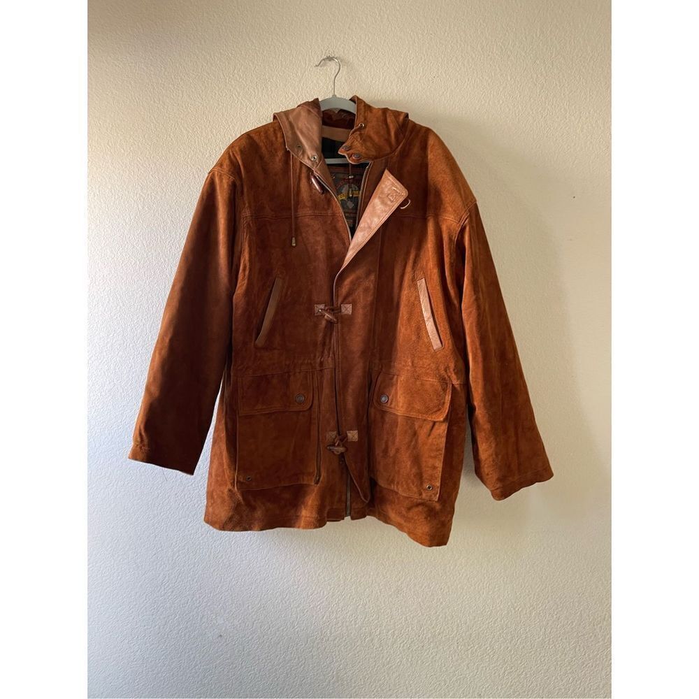 Vintage Wilson’s leather adventure bound flannel and quilted lined 100%‎ leather